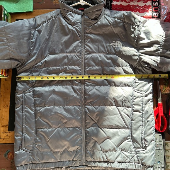 Mens The North Face Steel Gray Insulated ski snow winter jacket puffer coat. Med - Picture 10 of 15